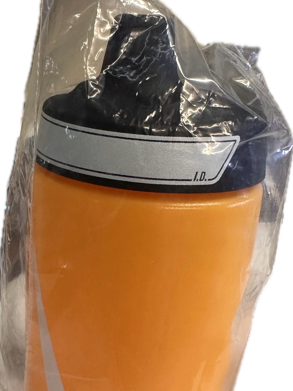 Nike Orange and Black Water Bottle